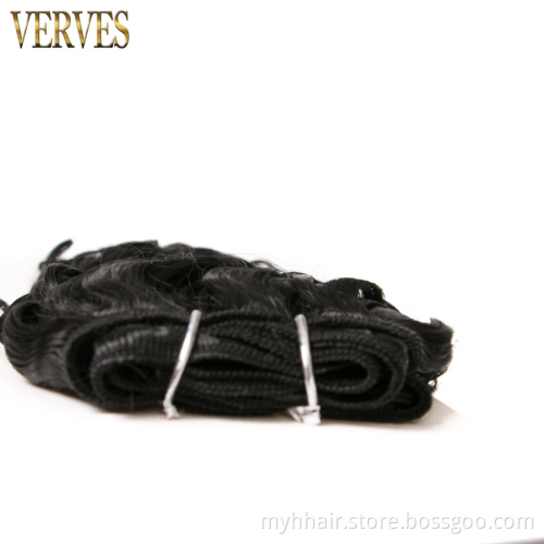 Deep wave 8 inch Black Synthetic Hair weaving 50g/pcs Hair Weaving Bundles Braiding Crochet Hair Extensions